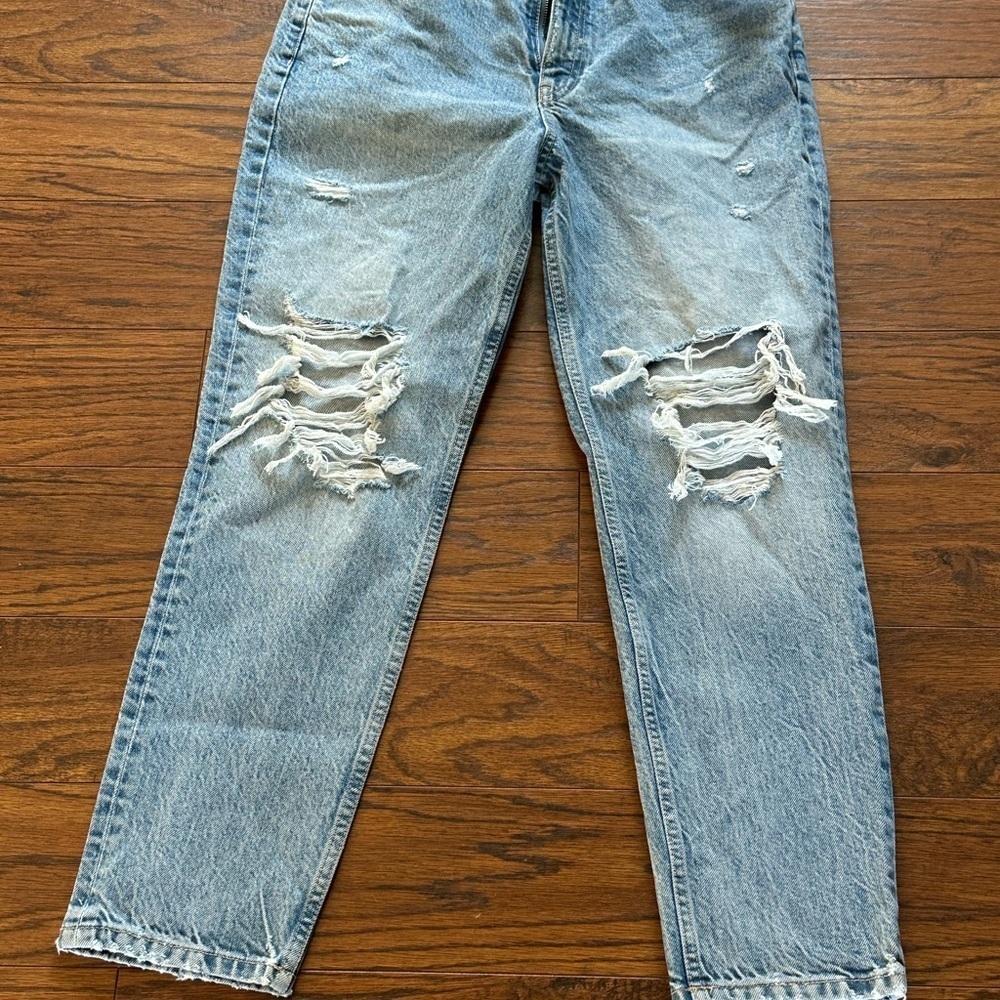 Zara Blue High Rise Jeans